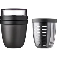 Mepal Ellipse Lunchpot mit Fruitpot schwarz/rosa 2-teilig