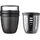 Mepal Ellipse Lunchpot mit Fruitpot schwarz/rosa 2-teilig