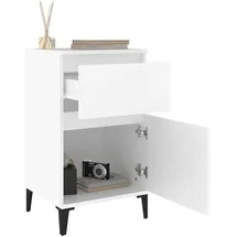 vidaXL Nachtschrank NA 40 x 35 x 70 cm Weiß