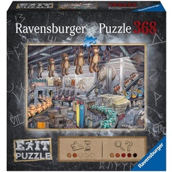 Ravensburger Puzzle EXIT,: In der Spielzeugfabrik, 368 Puzzleteile, Made in Germany, FSC® - schützt Wald - weltweit bunt