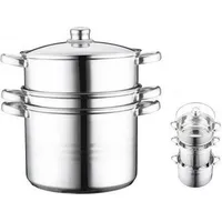 Cheffinger Nudelkocher Topf-Set 4-tlg. Gartopf + Deckel