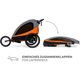 Kinderkraft Nava Kinderanhänger orange