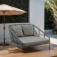 Musterring Loungesofa Ibiza Sonnenbett Aluminium Grau