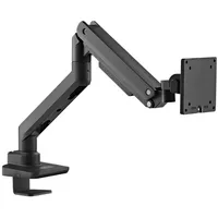 Goobay Single-Monitorhalterung Gaming mit Gasdruckfeder, schwarz, für Monitore von