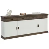 Home Affaire Sideboard »Vinales«, Kommode im klassischen Landhausstil, Breite 202 cm, weiß