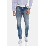 Cipo & Baxx 5-Pocket-Jeans Straight Fit Blau 31