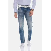 Cipo & Baxx 5-Pocket-Jeans Straight Fit Blau 31