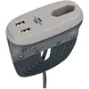 Estilo Sofa-Steckdose mit USB-Ladefunktion (Möbel-Steckdose mit 1x Euro-Steckdose und 2X USB-Charger, Steckdosenleiste mit Halteschiene) Anthrazit/Grau