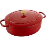 BALLARINI Cocotte 31 cm oval kirschrot