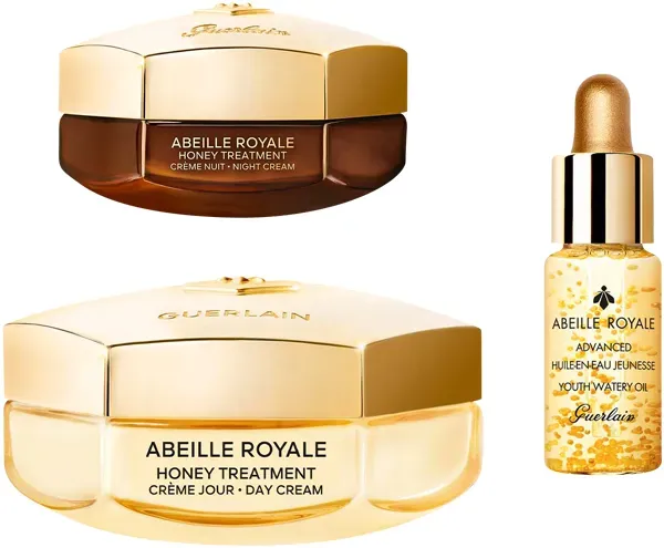 Guerlain Abeille Royale Day Cream Set = Day Cream 50 ml +  Youth Water Oil 5 ml + Night Cream 15 ml - 3 Artikel im Set