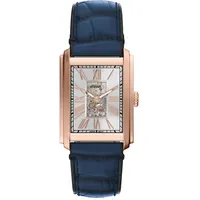 Fossil Carraway Herren 30MM Roségoldfarbene Edelstahluhr, ME3274