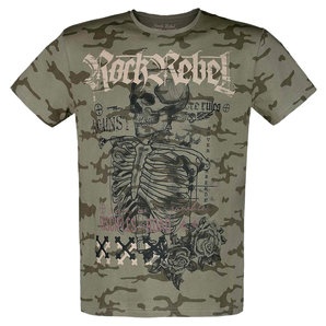 Rock Rebel Skeleton T-Shirt schwarz L