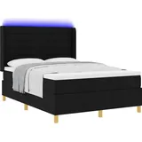vidaXL Boxspringbett 160 x 200 cm Schwarz