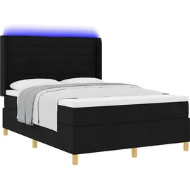 vidaXL Boxspringbett 160 x 200 cm Schwarz