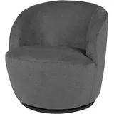 otto home Drehsessel "FRAZEE", grau (anthrazit), B:66cm H:70cm T:76cm, pine wood frame, foam, fabric, metal base, Sessel, Drehsessel, Lese-Sessel, TV-Sessel, Loungesessel