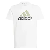 Adidas Unisex Essentials 2 Colored Big Logo Cotton T-Shirt, Unisex-Kinder Kurzärmeliges T-Shirt, Bright red/Black,