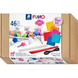 Staedtler Fimo Soft Modelliermasse-Set Basic XXL 46-teilig