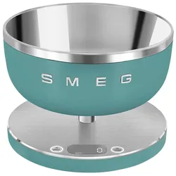 SMEG Küchenwaage "KSC01EGMWW", grün (emerald, grün, matt (grün)), B:20,5cm H:15cm L:20,5cm, Küchenwaagen