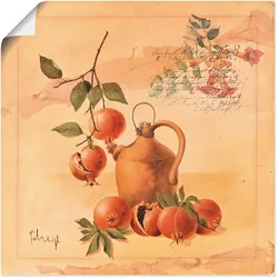 Artland Poster »Glückliche Erinnerungen«, Arrangements, (1 St.), als Leinwandbild, Wandaufkleber oder Poster in versch. Größen Artland Farbe Bild(er): rot