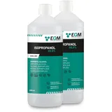 EQM | ECO-301 | Isopropanol - Isopropylalkohol 99,9% | 2 X 1L | Reinigung von elektronischen Bauteilen, Linsen und Bildschirmen | Reinigung von 3D-Druck-Kunstharzen