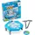 Relaxdays Pinguin Spiel, Kinderspiel ab 3 Jahren, Eisbrecher-Spiel, blau/weiß