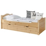 TICAA Einzelbett "Leni" 90x200 Kiefer Natur