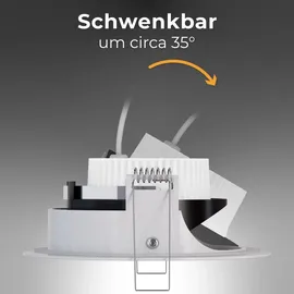 SSC-LUXon YOKU 1 flach schwenkbar rund weiß Aluminium