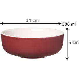 Ritzenhoff & Breker Jasper Teller & Schalenset 12-tlg. beere