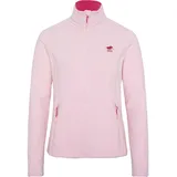 Polo Sylt Fleece-Jacke mit hochschließendem Kragen hellrosa 2XL