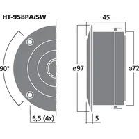 Monacor HT-958PA/SW