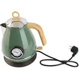 1,7 L Wasserkocher, Retro-Wasserkocher mit Thermometer Wasserstandsanzeige LED-Schalter(Grün)