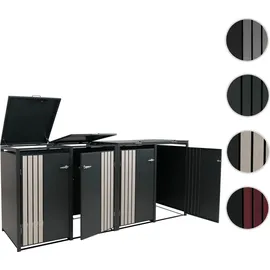 MCW Mülltonnenverkleidung O67 122 x 264 x 84 cm anthrazit