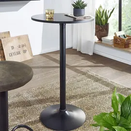 Wohnling Bistrotisch rund 60,0 x 100,0 cm Schwarz