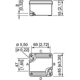 Stahl Abzweigdose Ex e 8118/113-303
