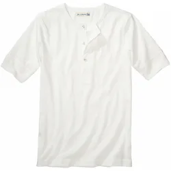 Merz B Schwanen Herren Kurzarmshirt Regular Fit Weiss einfarbig - 8(XXL)