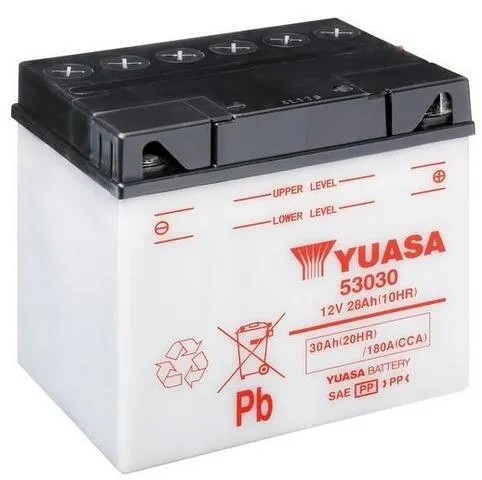 YUASA YUASA conventionele YUASA batterij zonder zuur pack - 53030 Batterij zonder acid pack