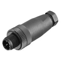 Weidmüller 1921060000 Sensor-/Aktor-Steckverbinder, unkonfektioniert M12 Stecker, gerade Polzahl: 4