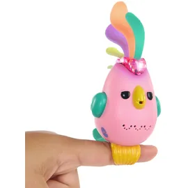 WowWee Fingerlings Sweet Tweets Interactive Bird: Debbie, Record & Play Secret Messages, 40+ Sounds & Reactions, Pink