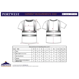 PORTWEST RT23 Hochsichtbares Bahn-T-Shirt orange XL