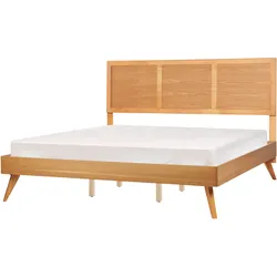 Bett mit Lattenrost ISTRES 180 x 200 cm Braune Esche