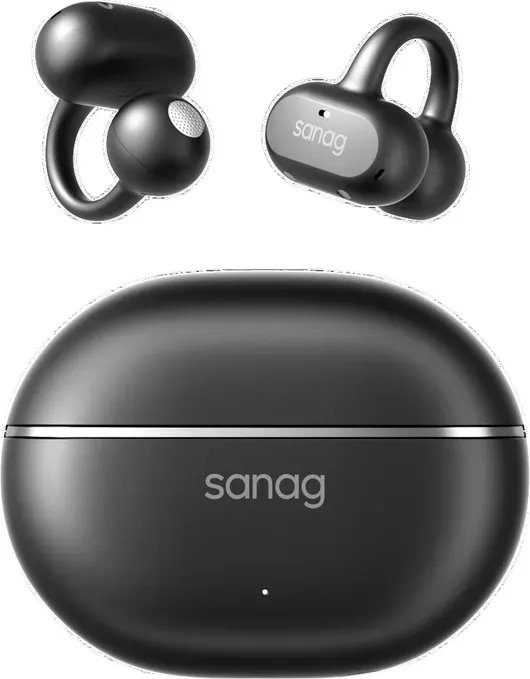 Sanag Z50 Ultra Knochenleitungskopfhörer Open-Back Nicht-einführend Ohrbewegung Anruf Geräuschreduzierung Bequemer Sitz KI-übersetzte Drahtlose Kopfhörer