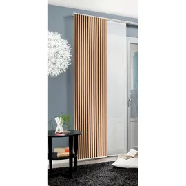 HOME WOHNIDEEN Flächenvorhang Panilo, Braun, Textil, Graphik, 60x245 cm, Oeko-Tex® Standard 100, mit Beschwerungsstab, Flauschband, Öffnung für Paneelwagen, Wohntextilien, Gardinen & Vorhänge, Schiebegardinen