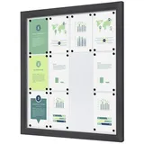 Showdown Displays Abschließbarer Schaukasten SLIM Outdoor - 12x DIN A4