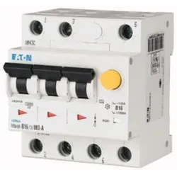 Eaton 170744 FI/LS Kombination, 13 A, 100 mA, LS-Charakteristik: C, 3p, FI-Charakteristik: A FRBMM-C13/3/01-A