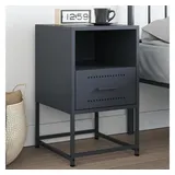 vidaXL Nachttisch Anthrazit 36x39x60,5 cm Stahl