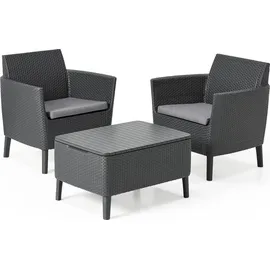 KETER 253206 Gartenmöbel-Set Graphit