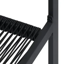 vidaXL Gartenstuhl 57 x 67,3 x 90 cm schwarz 2 St.