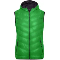 Ultraleichte Damen Daunenweste "JN1061" - XXL - green/carbon