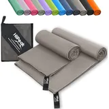 HiiPeak Mikrofaser Handtuch Kompakt und Leicht Microfaser Handtücher Fitness Schnelltrocknend microfaser Badetuch Saugfähiges Sporthandtuch Fitnessstudio Schwimm und Gym Handtuch