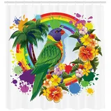 ABAKUHAUS Duschvorhang 175 x 200 cm bunt